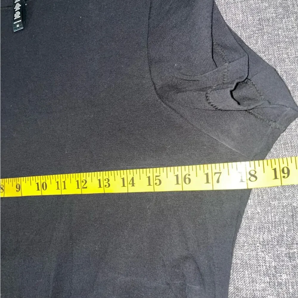 Skims Classic Cotton T Short Thong Bodysuit Black 2X New No Box - Picture 5 of 8